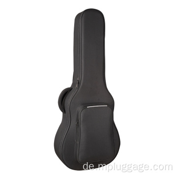 Einfache schwarze Gitarrenmusiktasche